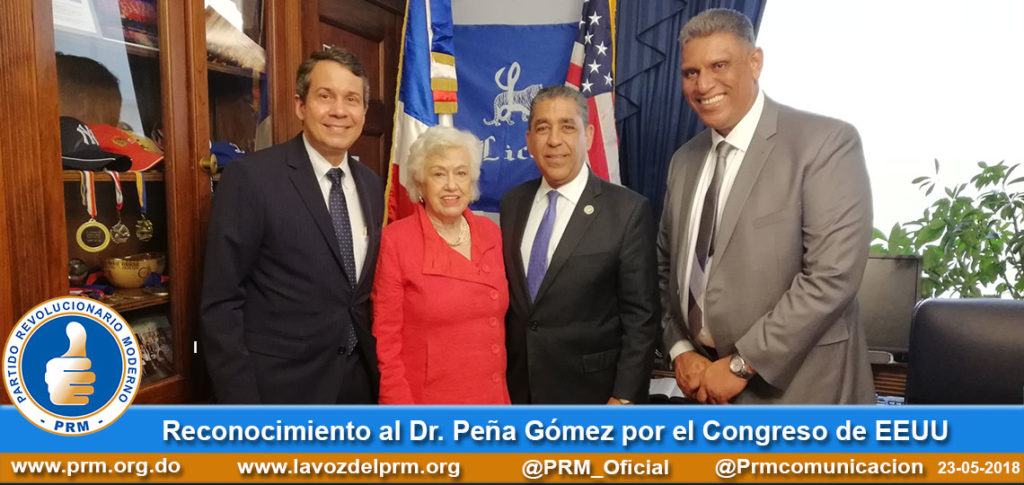 Reconocimiento al doctor Peña Gómez por el Congreso de EEUU