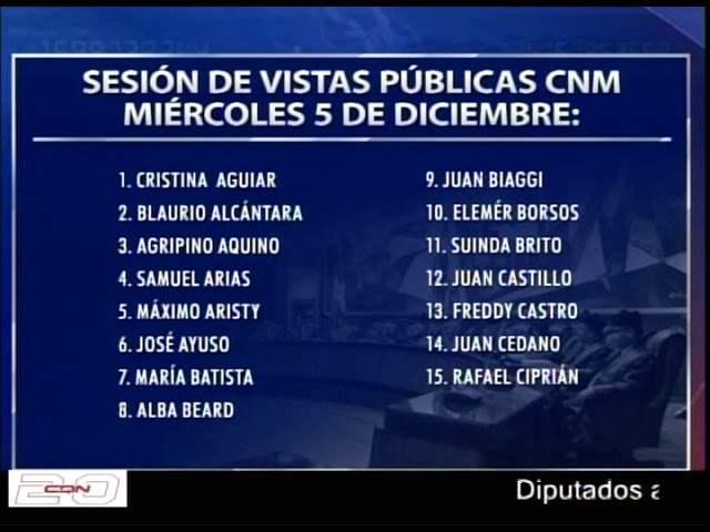 CNM publica orden en que participarán en vistas públicas los aspirantes a jueces