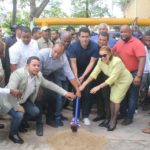 David Collado, Alcalde DN inicia obras en barrio La Puya de Arroyo Hondo