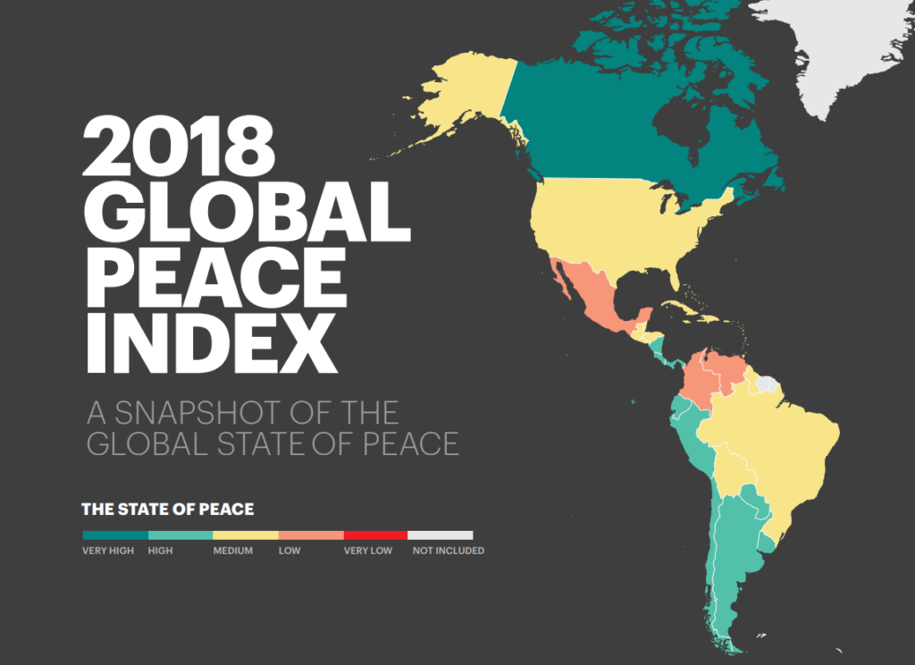 Los países más y menos seguros del mundo (ranking 2018) RD en categoría “Inseguro”