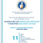 Agenda #PRM. -“Charla de los derechos sociales y nuestra realidad actual”