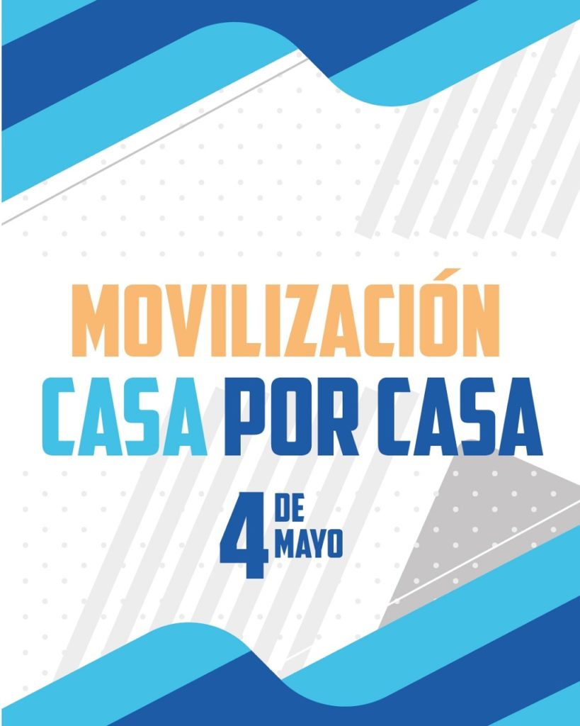 #PRM  este sábado  “Casa por Casa”.  Por la defensa de la democracia, la institucionalidad y la justicia.