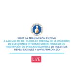 Rueda de prensa #PRM a las 4:00 PM