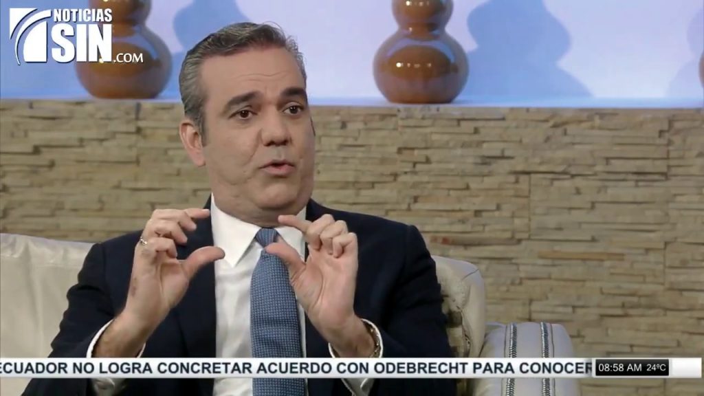 Entrevista Luis Abinader: Asegura que no hay manera legal que el partido gobernante se quede en el poder