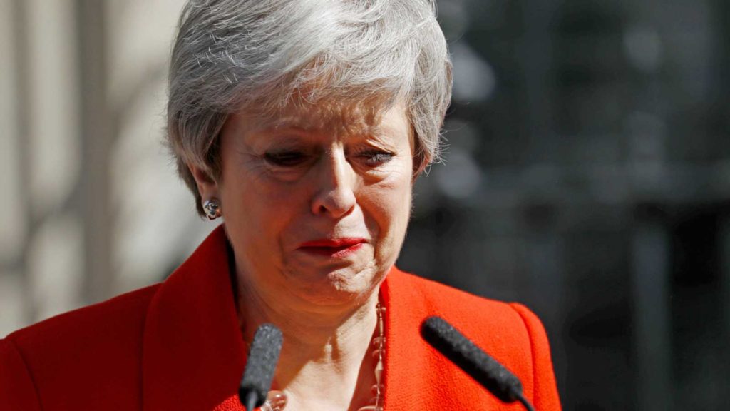 Primera ministra de Reino Unido Theresa May anuncia que dimitirá como líder del Partido Conservador el próximo 7 de junio y abandonará su cargo. Reacciones