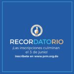 ¡ R E C O R D A T O R I O !  Las inscripciones en el PRM culminan el lunes 3 de junio. Inscríbete en https://www.prm.org.do