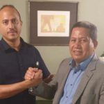Milton Díaz @PRM_Oficial recibe el apoyo de Giovanni Hernández en Circ.3 Europa