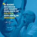 Hipólito Mejía @PRM_Oficial:  “Es bueno recordar que cuando hablamos de política, hablamos de personas”
