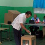 Paliza presidente @PRM_Oficial ejerce su derecho al voto:”¡Da el primer paso! ¡Ahora te toca a ti!  ¡Vota..!”