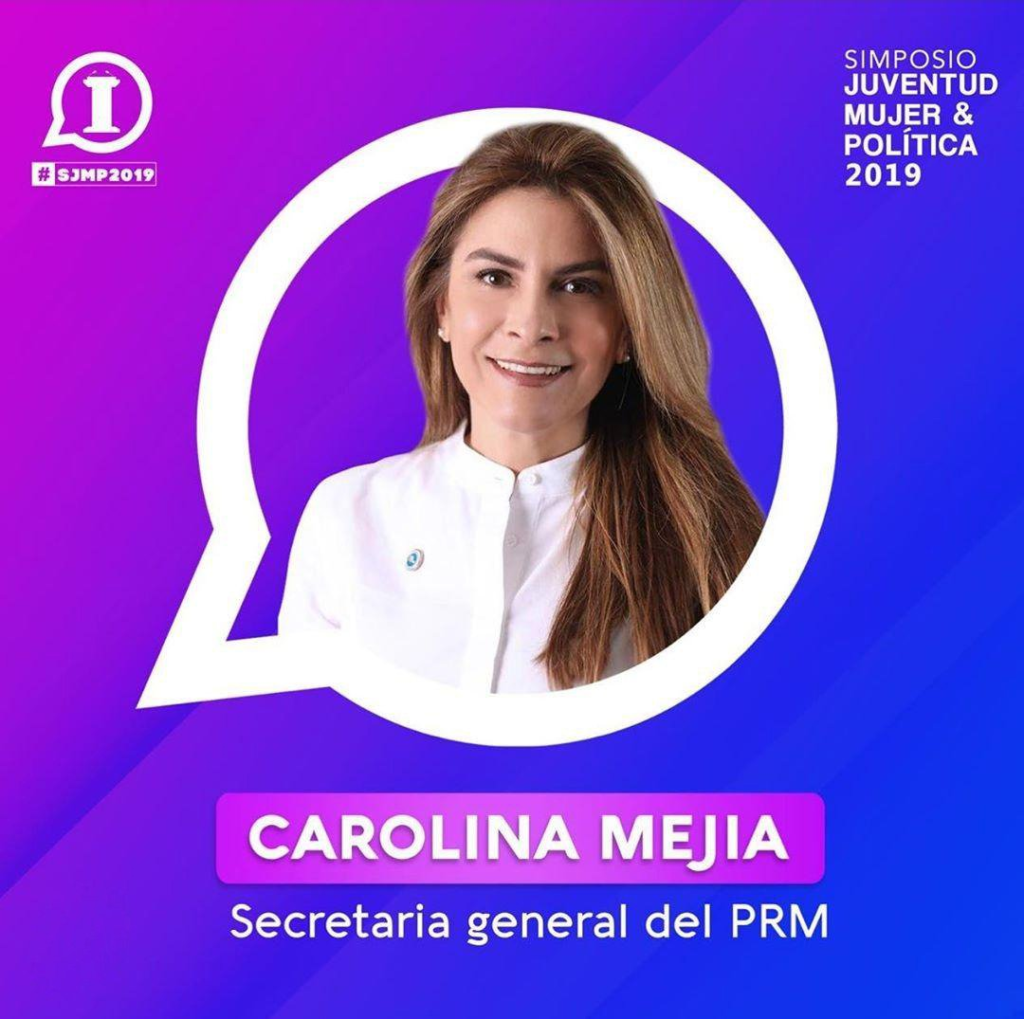 @carolinamejiagomez @PRM_Oficial expondrá en Simposio Juventud Mujer y Política 2019