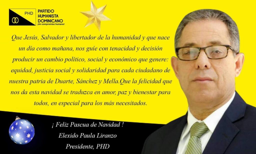 Elexido Paula Presidente PHD les desea Feliz Navidad 2019