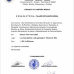 Madrid @PRM_Oficial convoca a Taller de Planificación