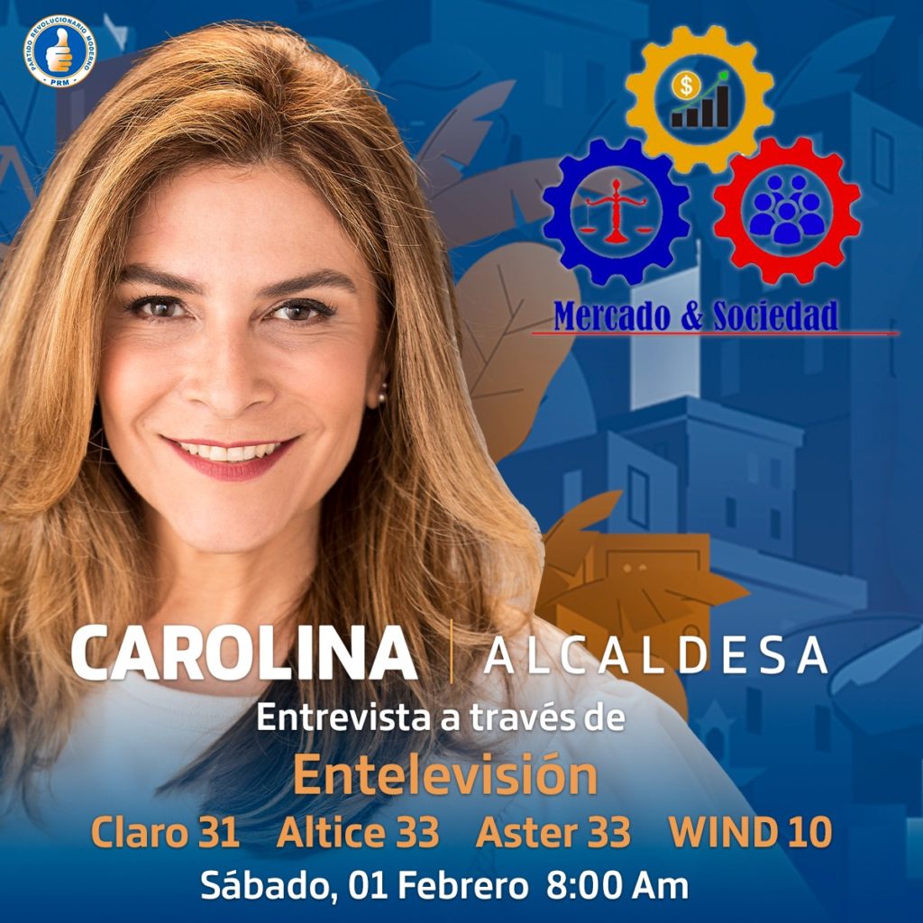 Agenda: Entrevista a #CarolinaAlcaldesaDN @PRM_Oficial Entelevisión