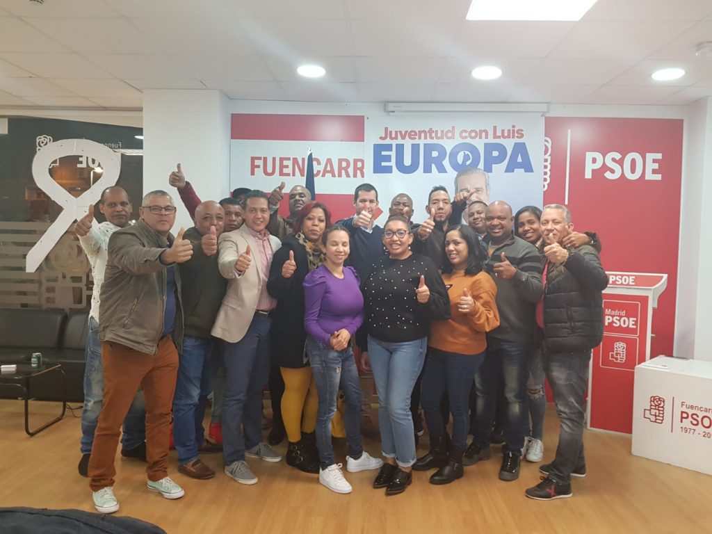 Comando de Campaña de Luis Abinader @PRM_Oficial Barrio de pilar en Madrid recibe nuevo local