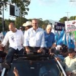 Luis Abinader @PRM_Oficial encabeza caravana en apoyo a candidatos municipales de Santiago