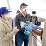 Luis Abinader @PRM_Oficial: Hospital temporal listo en tiempo record. Se entrega el viernes