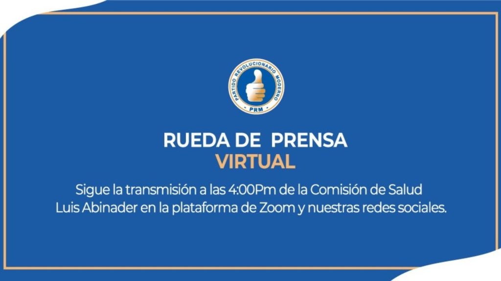 Rueda de Prensa Virtual Comisión de Salud Luis Abinader