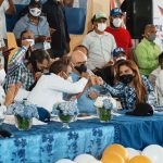 Hipólito y Carolina Mejía en actividad de apoyo candidaturas @PRM_Oficial en Bonao