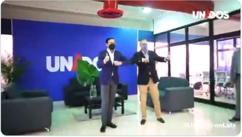 Luis Abinader @PRM_Oficial visita @UnidosConLuis