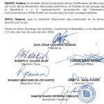 Listado oficial Senadores y Parlacen Ganadores