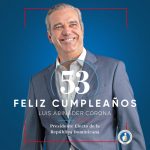 @PRM_Oficial desea feliz cumpleaños a @LuisAbinader presidente electo