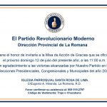 Misa de acción de gracias en agradecimiento por las victorias del @PRM_Oficial