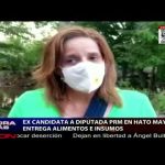 Ex candidata a diputada @PRM_Oficial en Hato Mayor entrega alimentos e insumos