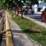 Brigadas de Mantenimiento Vial del @MOPCRD realizan operativo en el Gran #SantoDomingo