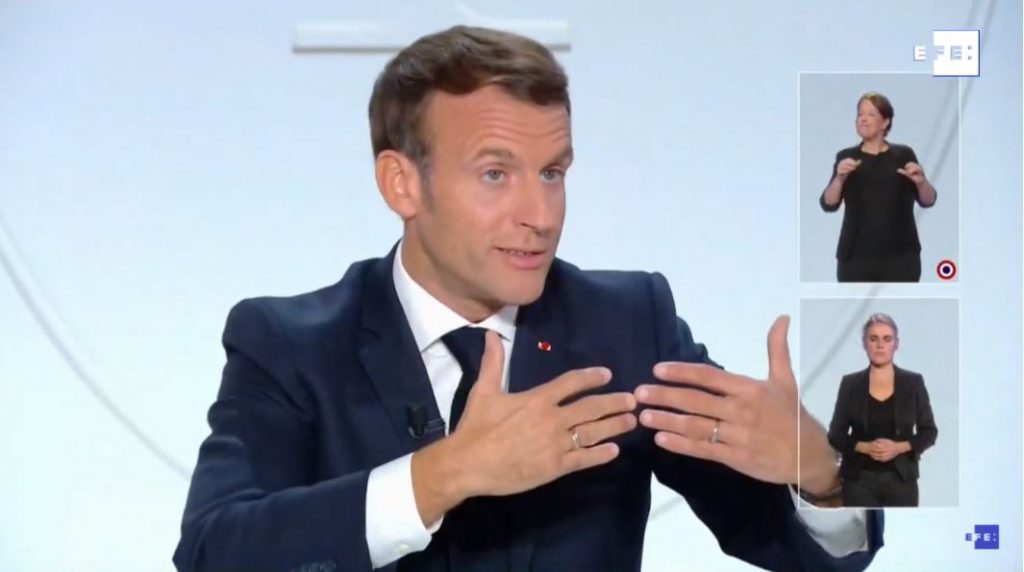 Macron pone bajo toque de queda a París y a otras ocho ciudades por COVID- 19