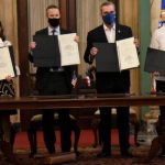 Presidente @LuisAbinader firma acuerdo de cooperación con el Gobierno de Estados Unidos para impulsar inversión en RD