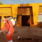 @DefensaCivilRD Realiza jornada de desinfección COVID-19