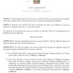 Decreto 698-20 emitido por el Presidente @LuisAbinader @PRM_Oficial