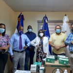 @RaysaBello entregó en la @UniversidadUASD insumos y material educativo por COVID-19