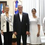Presidente @LuisAbinader recibe visita de cortesía de la Miss República Dominicana, Andreína Martínez