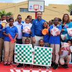 @INEFIRDOFICIAL Entrega tres canchas remozadas en planteles escolares de Pedro Brand