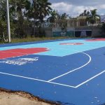 @INEFIRDOFICIAL Continúa entrega de canchas remozadas, ahora en escuelas de San Pedro de Macorís