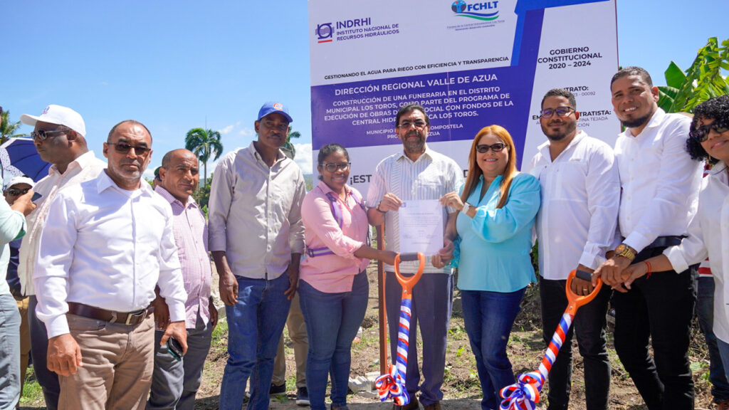 @INDRHIRD inicia construcción de funeraria en Los Toros de Azua con fondos de hidroeléctrica