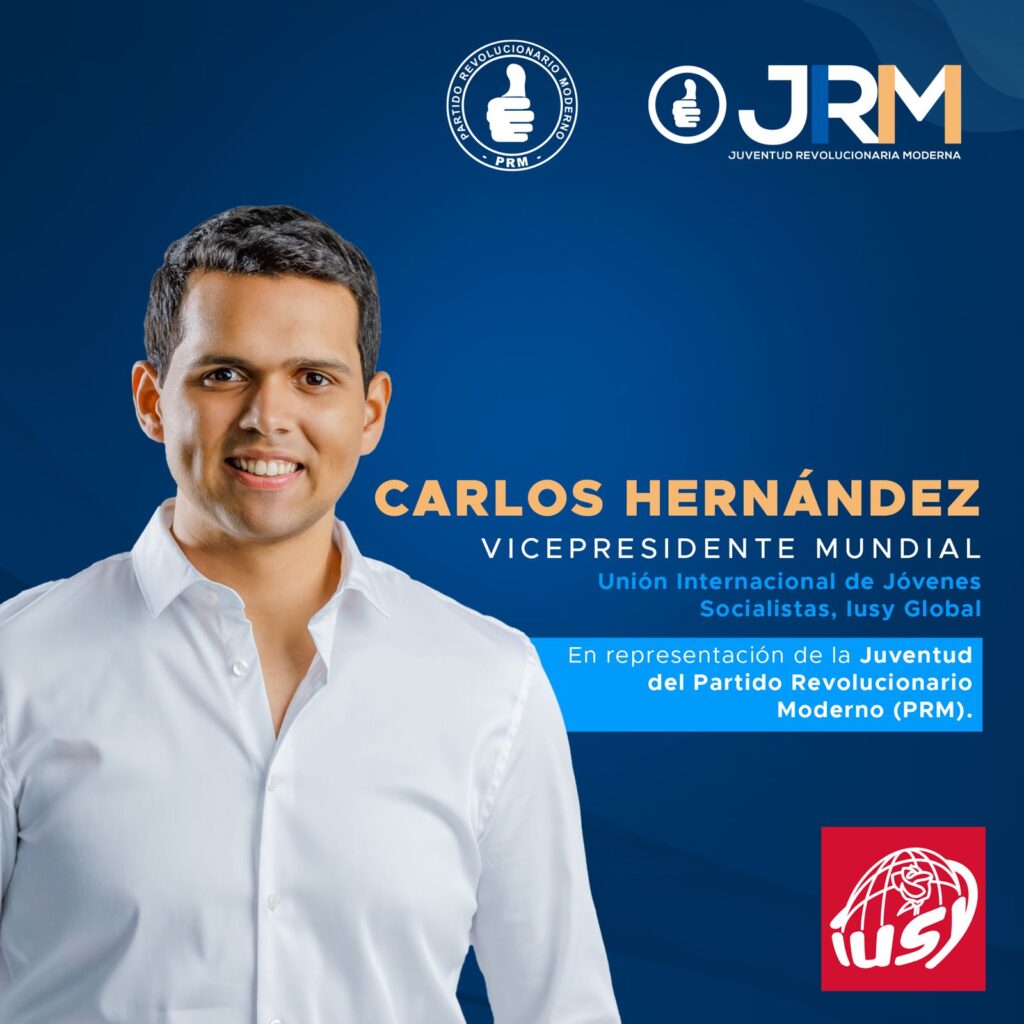 Carlos Hernández nuevo vicepresidente mundial de la Unión Internacional de Jóvenes Socialistas