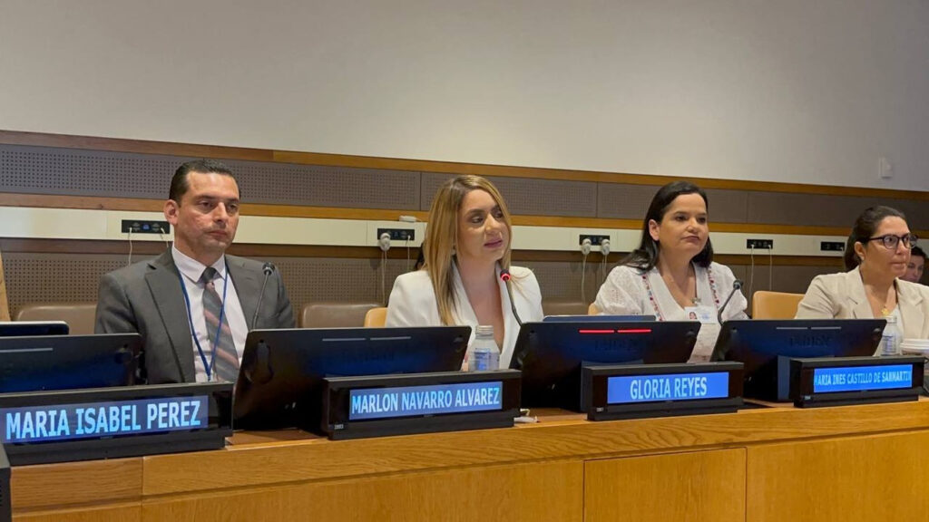 Gloria Reyes expone ante la ONU la estrategia de Supérate vinculada al cumplimiento de los Objetivos de Desarrollo Sostenible