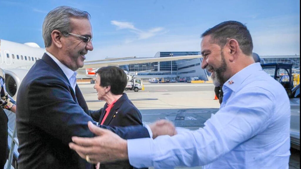 Presidente @luisabinader llega a Nueva York