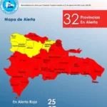 @COE_RD coloca 25 provincias alerta roja y 7 en amarilla