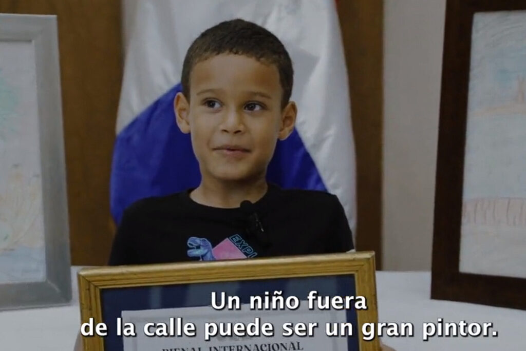 Un Niño fuera de la calle puede ser un gran pintor