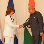 Encuentro entre el vicepresidente de la República de la India y la vicepresidenta de la República Dominicana @RaquelPenaVice