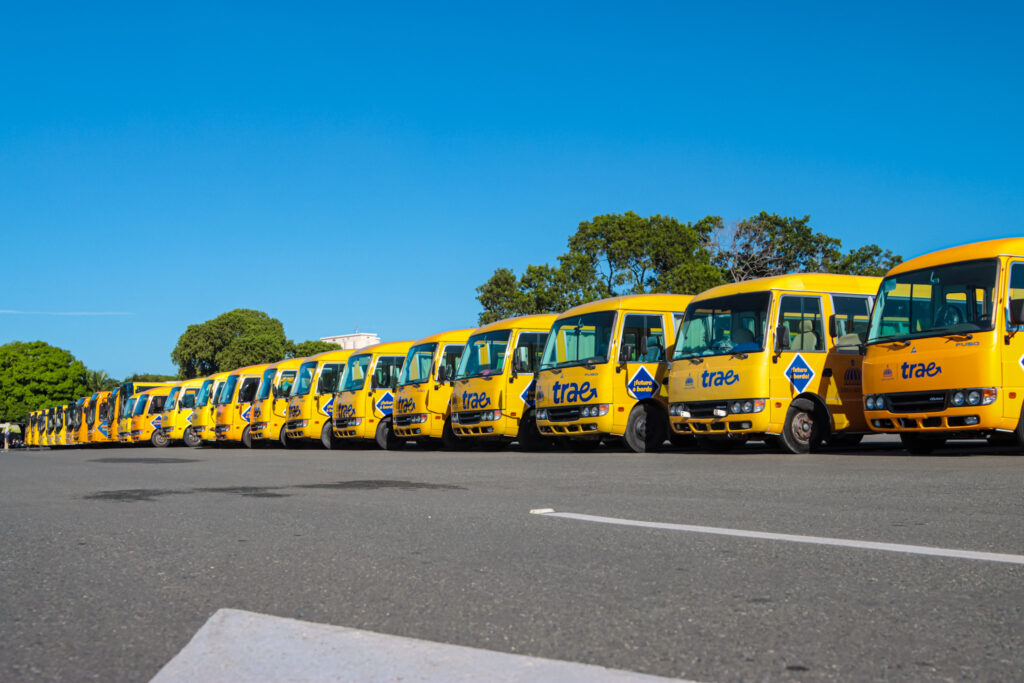 @ATaverasGuzman:”Hoy ampliamos significativamente el programa de transporte escolar”