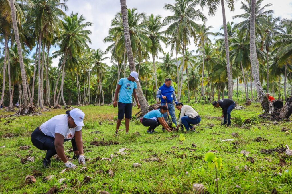 @IDAC_RD encabeza jornada de limpieza y reforestación en zona costera de Playa Jackson, en el Catey de Samaná