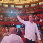 @FGarciaFermin durante proclamación @LuisAbinader por el @PartidoPRSC en Coliseo Carlos “Teo” Cruz