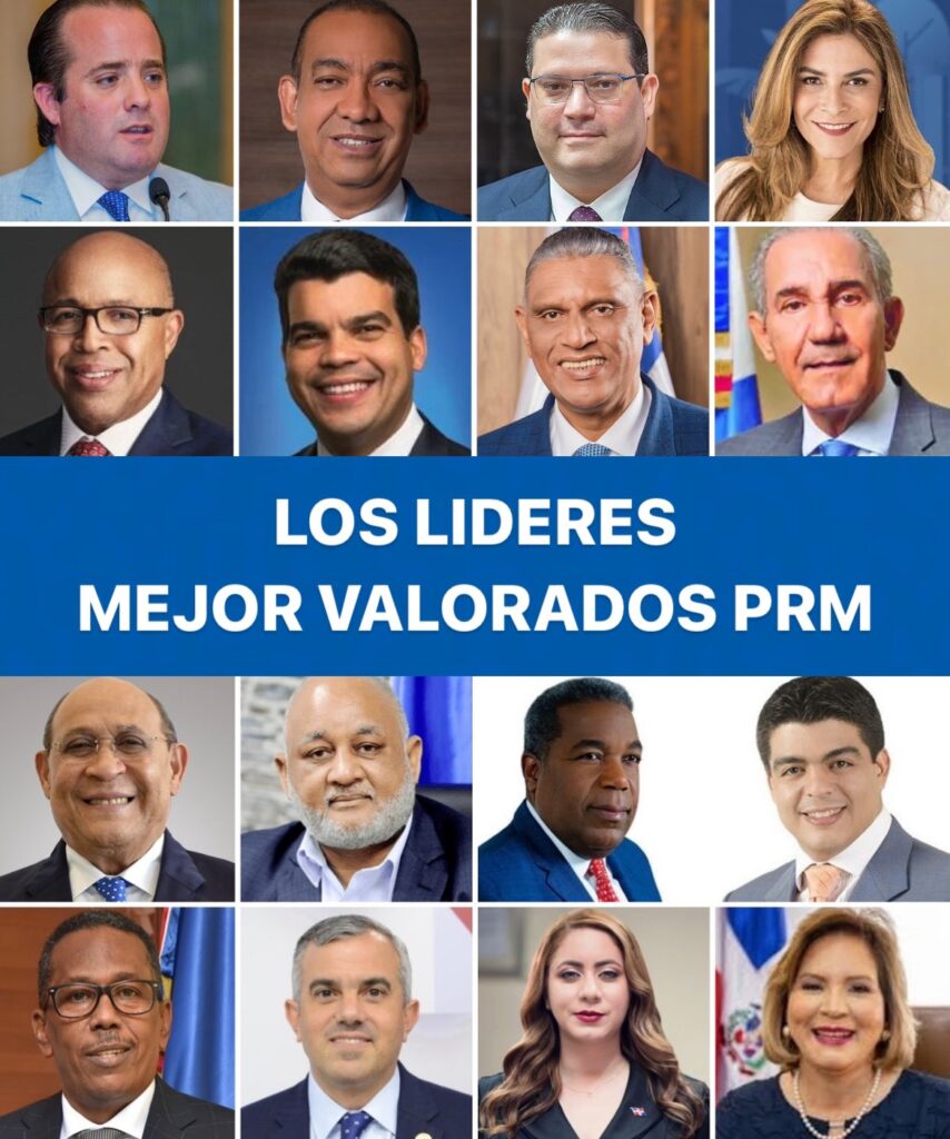 Los 16 dirigentes mejor valorados en encuesta realizada los dias 6 al 9 noviembre @PRM_Oficial