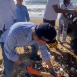 @FGarciaFermin realiza limpieza en Playa Güibia por servidores @MescytRD  @LuisAbinader