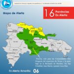 El @COE_RD amplia a 16 las provincias en alerta amarilla y verde por posible crecida de ríos, arroyos y cañadas