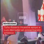 Toño Rosario apoya a @LuisAbinader en presentación Artística